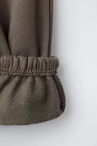 JOGGING SWEATSHIRT AND BASIC JOGGER PANTS SET WITH LABEL