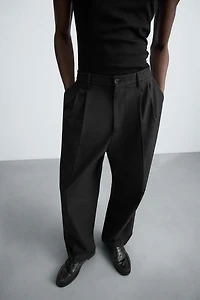 PANTALON FLUIDE COUPE LARGE PLIS