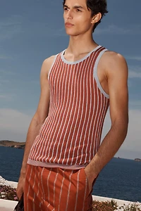 LIMITED EDITION STRIPED JACQUARD KNIT TANK