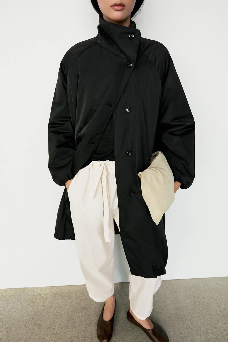 High neck puffer jacket