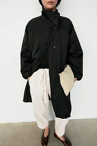 High neck puffer jacket