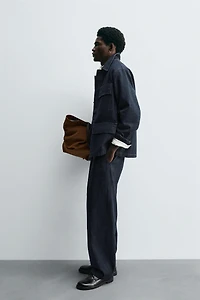 BARREL FIT DENIM CHINO PANTS