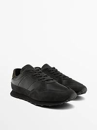 Soft nappa leather trainers