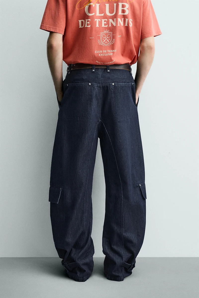 PANTALON CARGO À PASSANTS