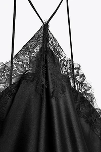 ZW COLLECTION SATIN LACE DRESS