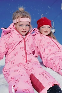 WATER RESISTANT AND WINDPROOF BOWS LONG JUMPSUIT