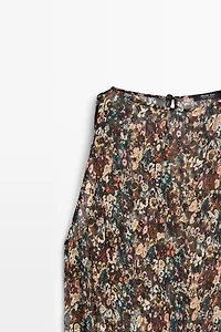 Robe imprimée avec ceinture