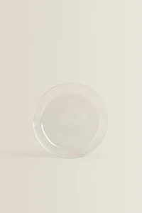 BOROSILICATE GLASS SIDE PLATE WITH RIM
