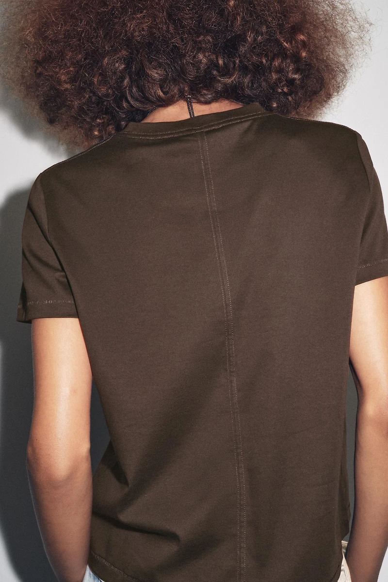 MERCERIZED COTTON T-SHIRT