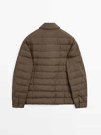 Reversible water-repellent down blend waistcoat