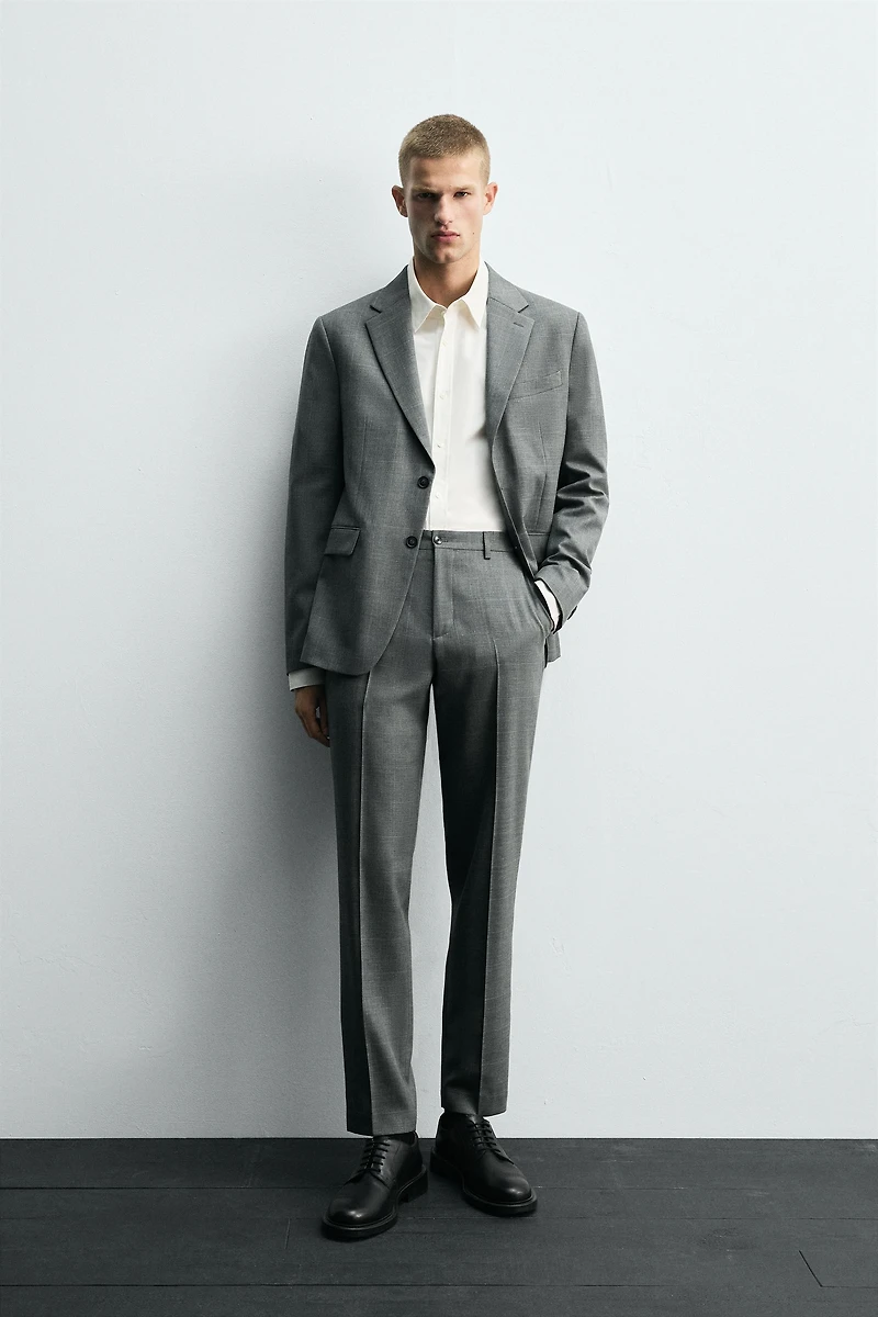 PLAID SUIT PANTS