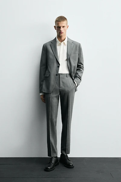 PLAID SUIT PANTS