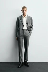 PLAID SUIT PANTS
