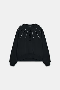 SWEAT BIJOUX SUR LE DEVANT