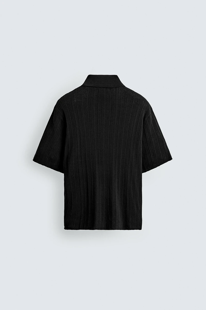CHEMISE EN MAILLE STRUCTURÉE