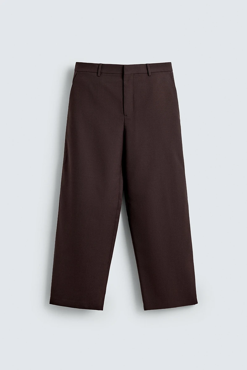 WOOL BLEND SUIT PANTS