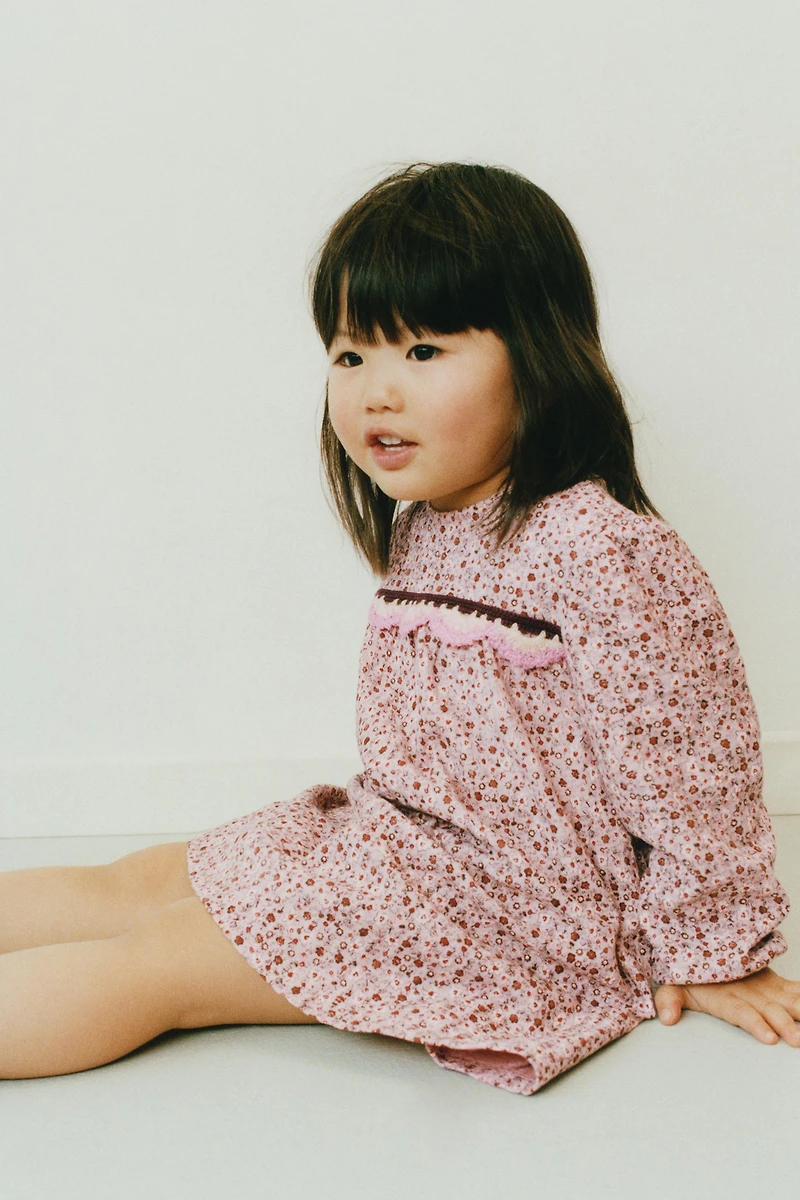 CROCHET FLORAL DRESS