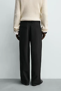 FLOWY BELTED PANTS