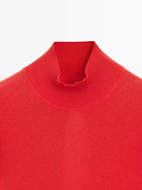 Pull en maille à détail de dos mélange soie - STUDIO