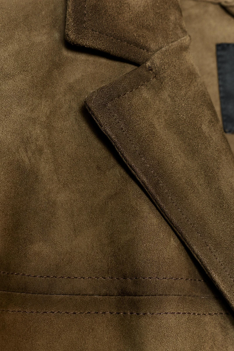 100% SUEDE OVERSIZED BLAZER ZW COLLECTION LIMITED EDITION