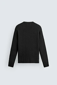 TEXTURED CABLE KNIT JUMPER