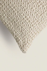 WAFFLE-KNIT THROW PILLOW COVER