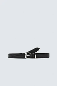 VINTAGE EFFECT LEATHER BELT