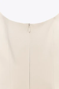 ZIPPER PEPLUM TOP