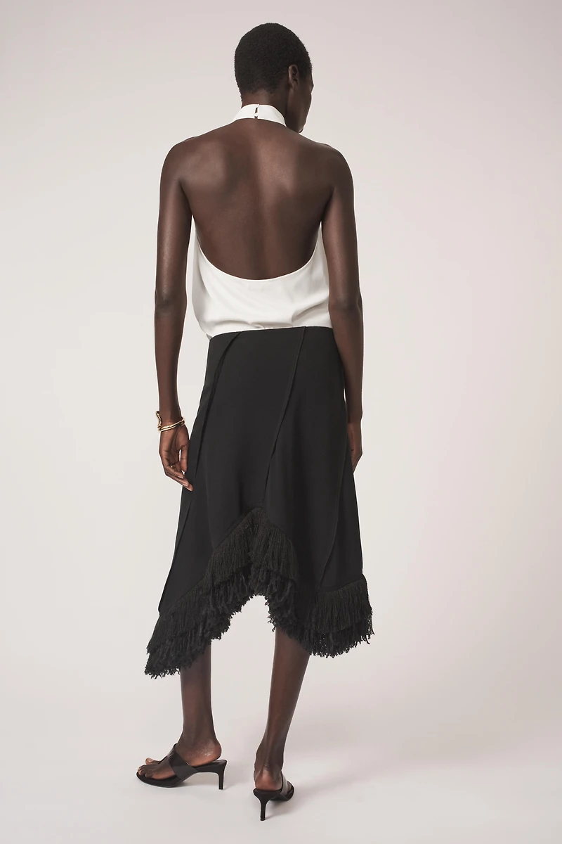 ASYMMETRIC FRINGED SKIRT - THE ITEM