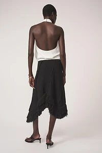 ASYMMETRIC FRINGED SKIRT - THE ITEM