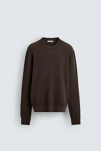 REGULAR FIT WAFFLE JUMPER