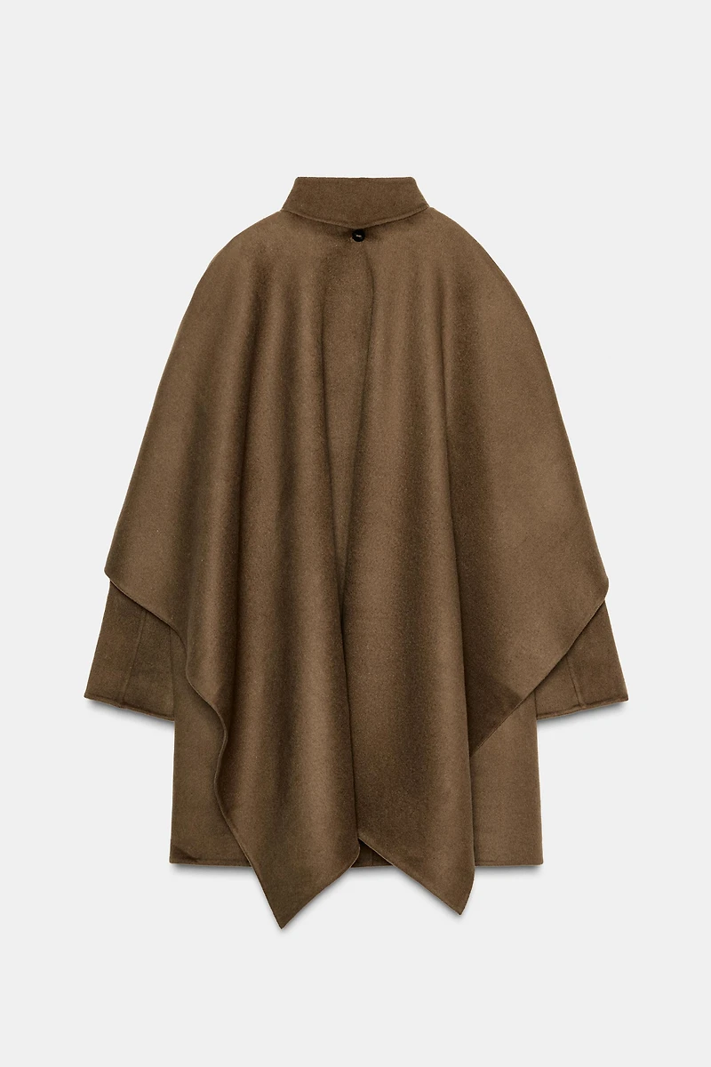 ZW COLLECTION WOOL BLEND CAPE COAT