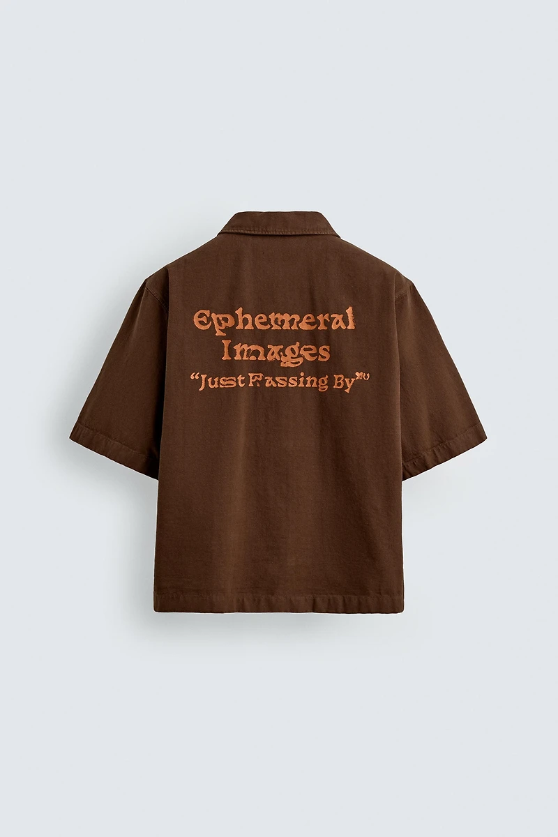 WASHED PRINTED SHIRT
