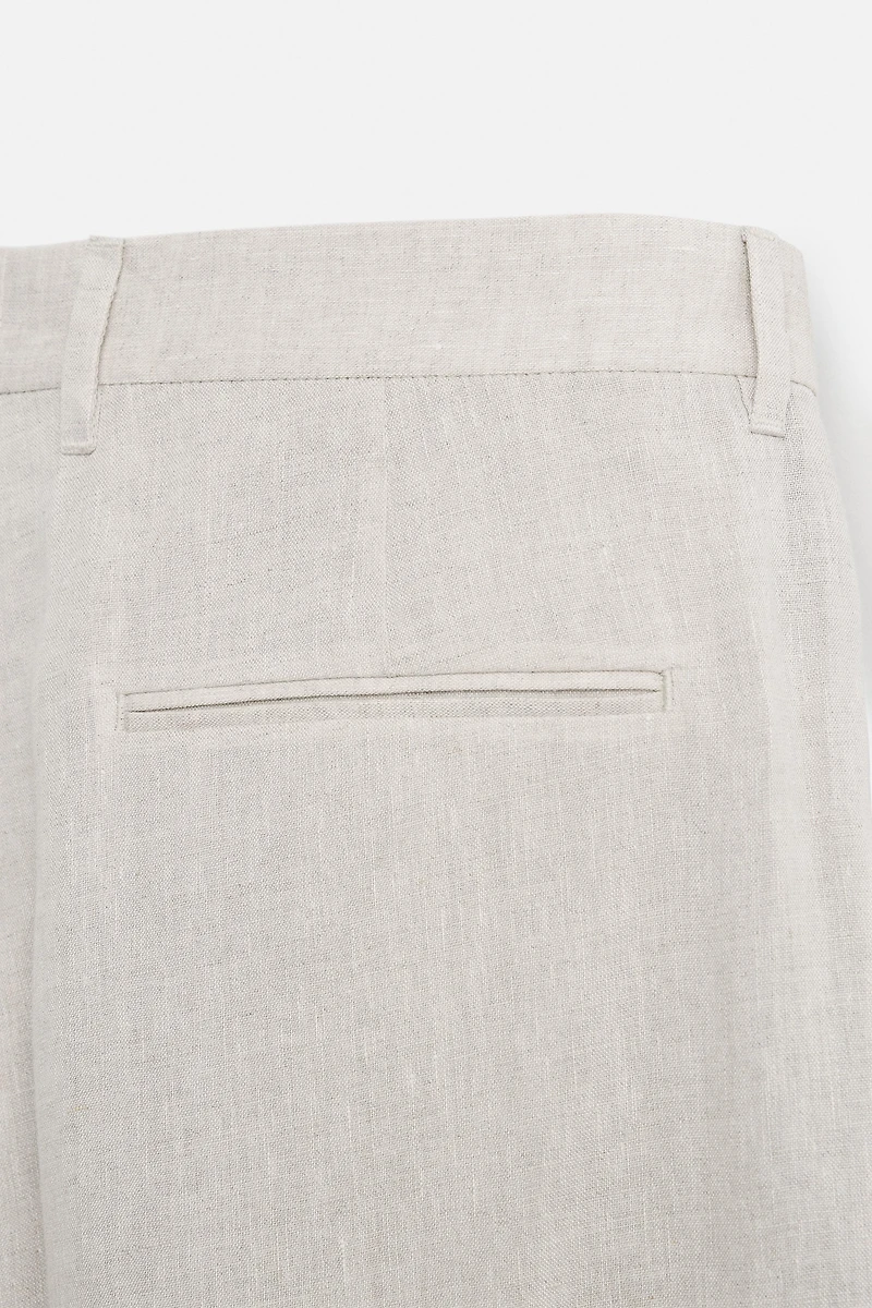 100% LINEN SUIT PANTS