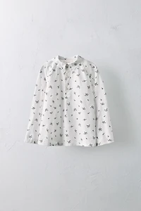 AGES 2-6/LIMITED EDITION FLORAL POPLIN SHIRT