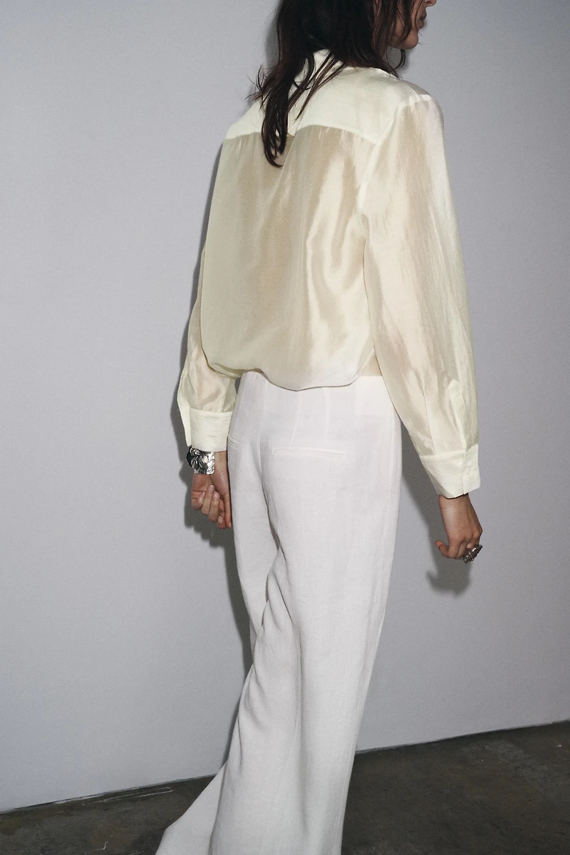 ZW COLLECTION EMBROIDERED POCKET SHIRT