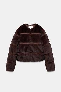 SHORT FAUX FUR COAT HEIQ XREFLEX™ SKI COLLECTION