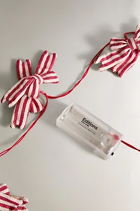 CHRISTMAS LIGHT AND RIBBON GARLAND
