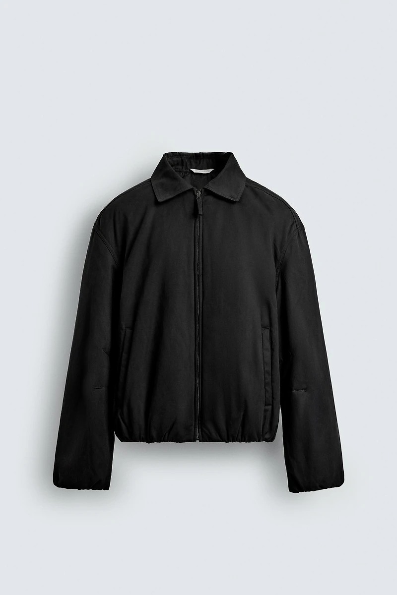 BOXY FIT TEXTURED JACKET