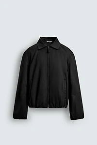 BOXY FIT TEXTURED JACKET