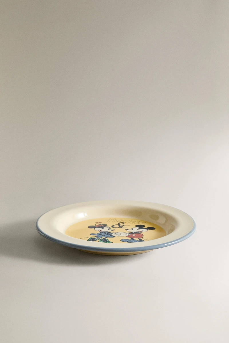 KIDS' CERAMIC MICKEY & MINNIE ©DISNEY PLATE