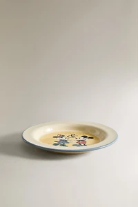 KIDS' CERAMIC MICKEY & MINNIE ©DISNEY PLATE