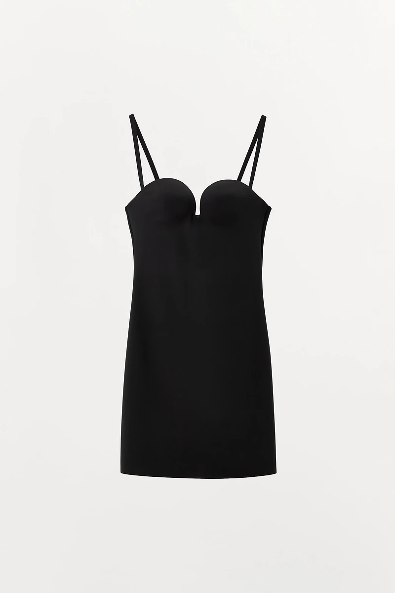 MINI DRESS WITH BODY SHAPE POLYAMIDE