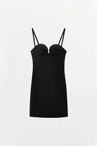 MINI DRESS WITH BODY SHAPE POLYAMIDE