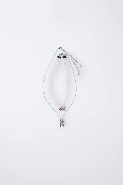 PACK OF TWO BALLET NECKLACES