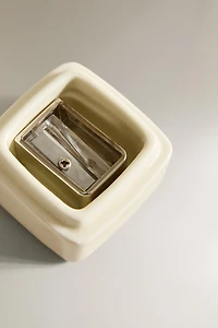 STONEWARE MAKEUP PENCIL SHARPENER