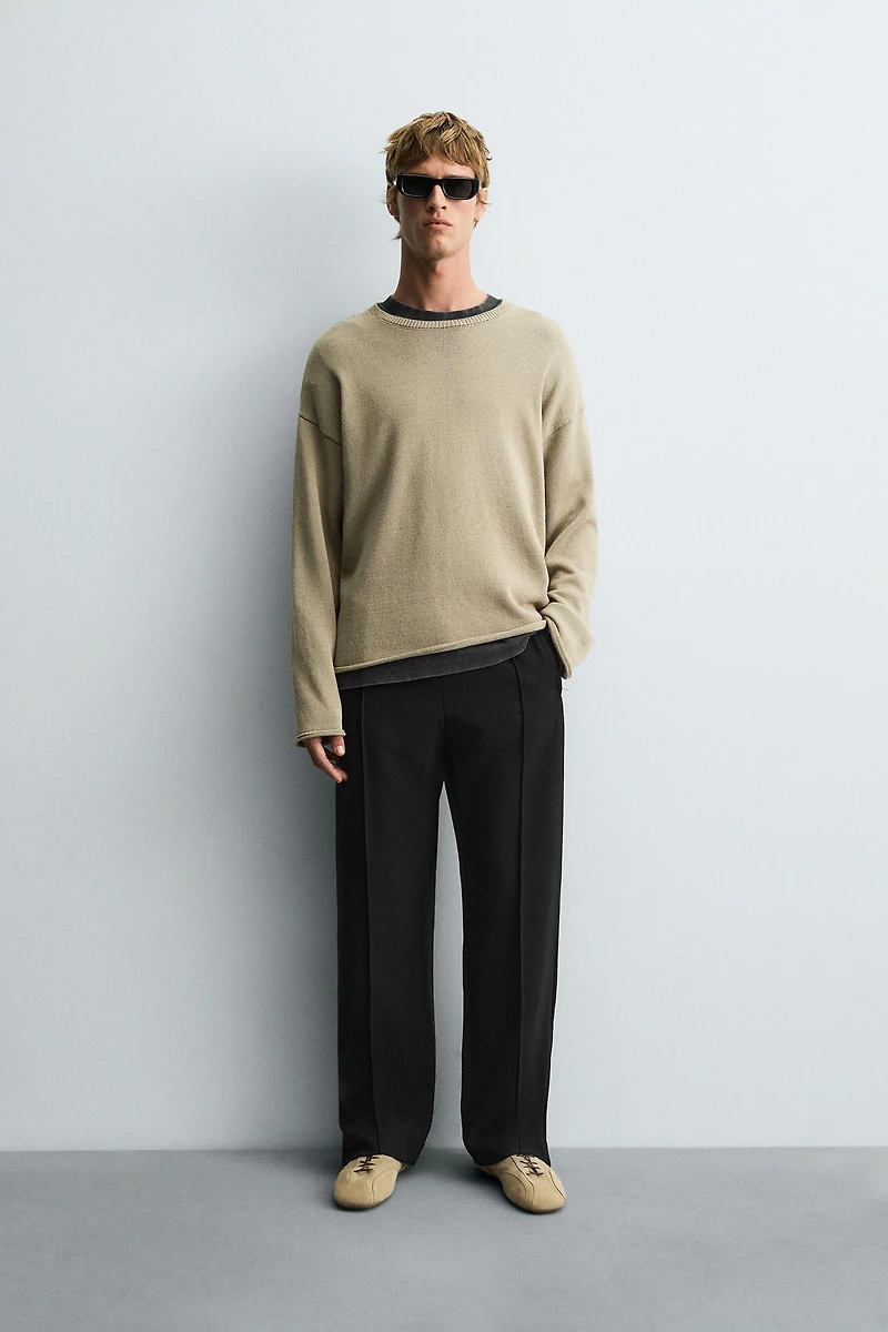 FLOWY ZIPPERED PANTS