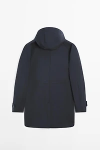 Long hooded parka
