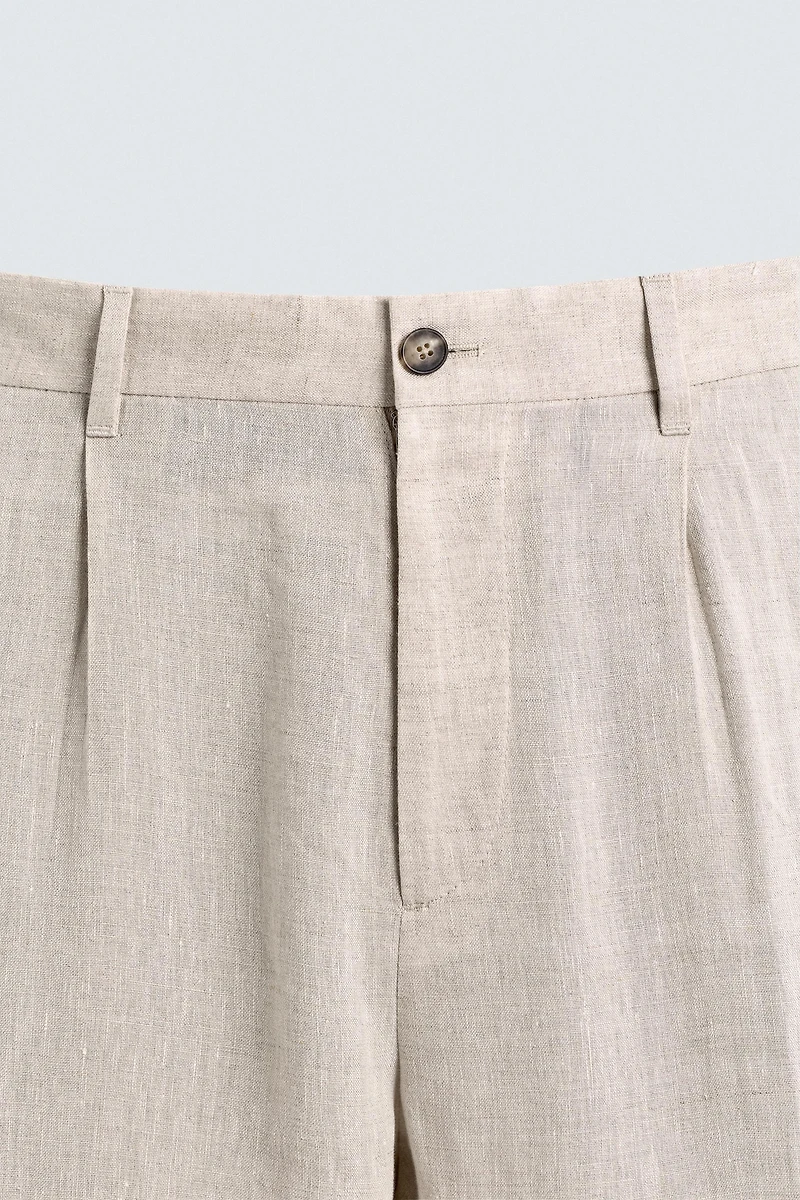 PANTALON DE COSTUME 100 % LIN
