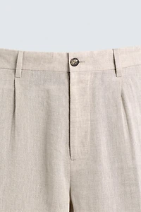 PANTALON DE COSTUME 100 % LIN